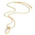 Collier Silver gul guldpläterad 40-44 cm