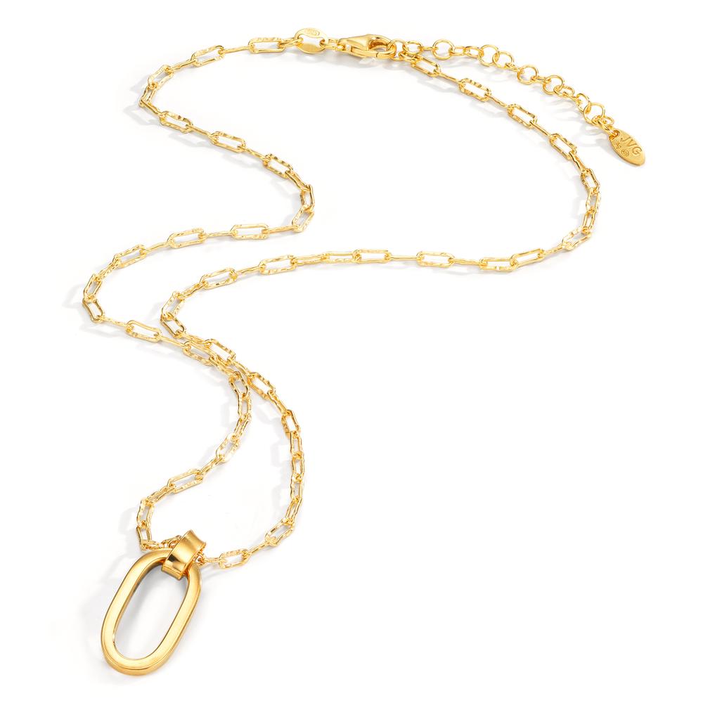 Collier Silver gul guldpläterad 40-44 cm