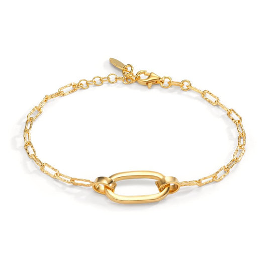 Armband Silver gul guldpläterad 17-19 cm