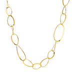 Collier Silver gul guldpläterad 80 cm
