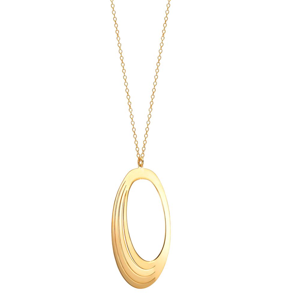Collier Silver gul guldpläterad 40-44 cm