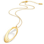 Collier Silver gul guldpläterad 40-44 cm