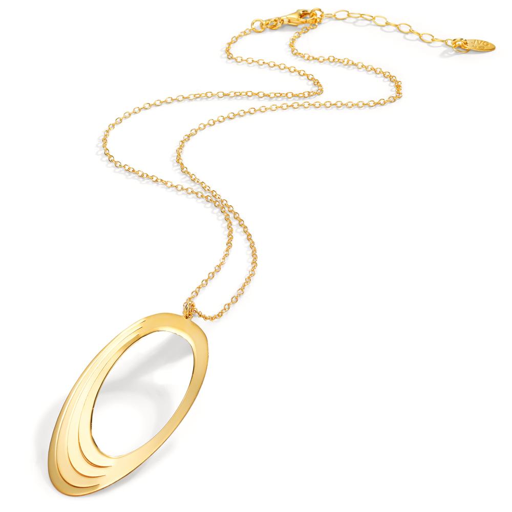 Collier Silver gul guldpläterad 40-44 cm