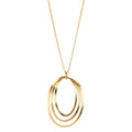 Collier Silver gul guldpläterad 40-44 cm