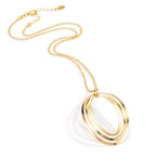 Collier Silver gul guldpläterad 40-44 cm