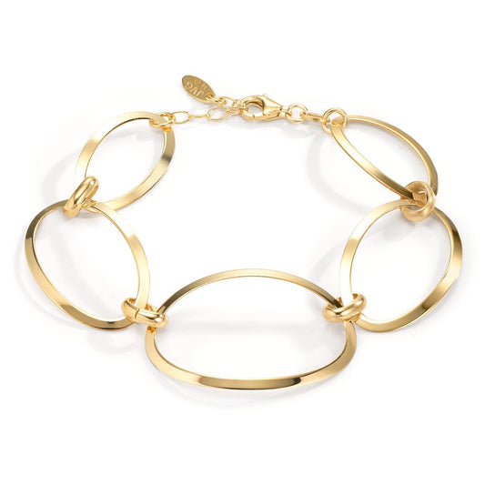 Armband Silver gul guldpläterad 17-19 cm