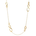 Collier Silver gul guldpläterad 90 cm