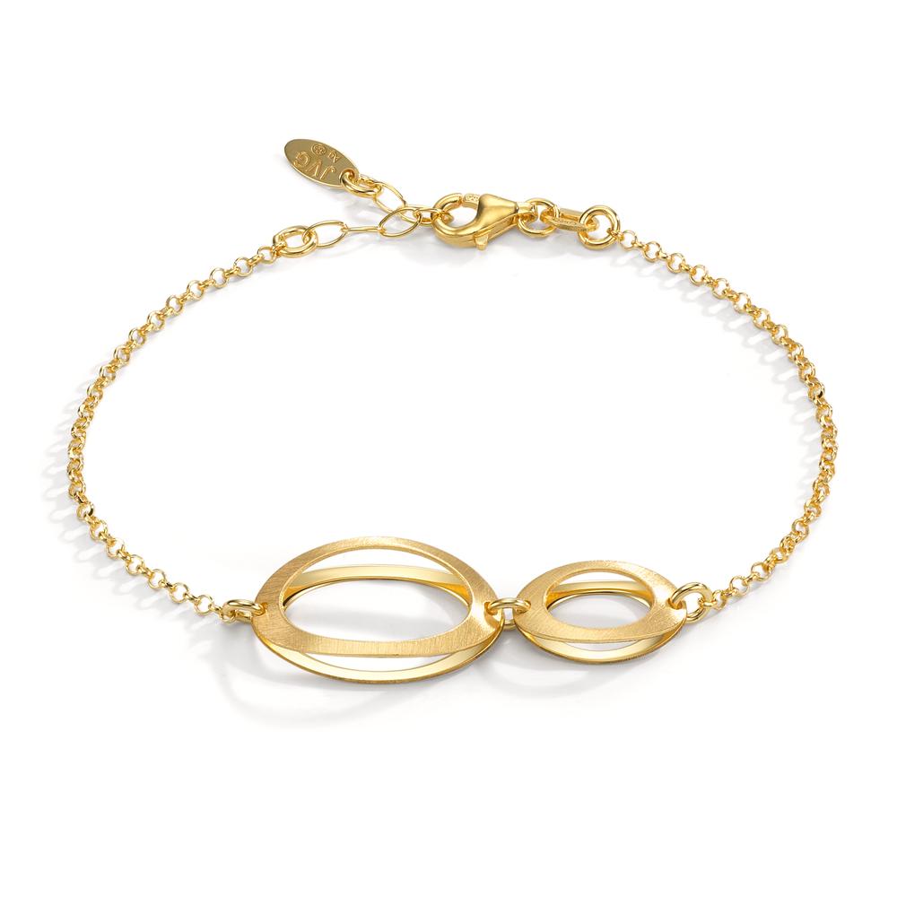 Armband Silver gul guldpläterad 17-19 cm