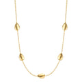 Collier Silver gul guldpläterad 40-44 cm
