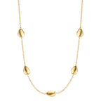 Collier Silver gul guldpläterad 40-44 cm