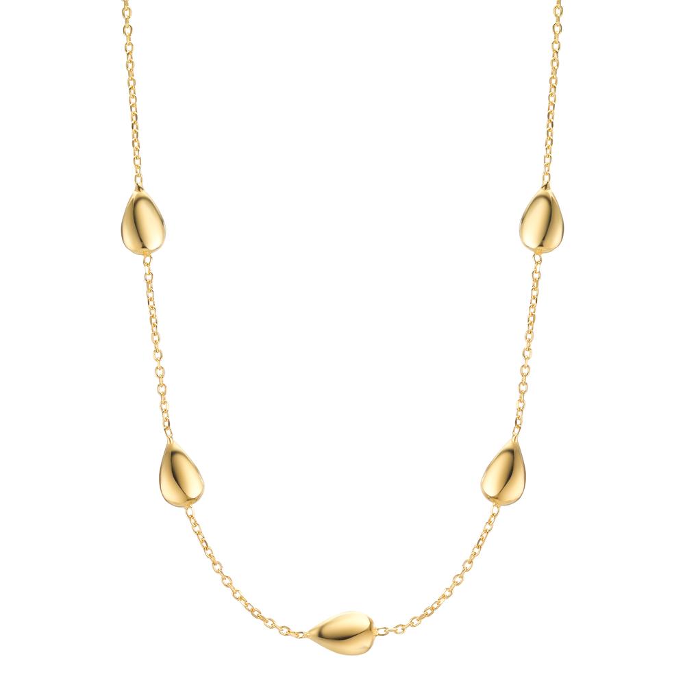 Collier Silver gul guldpläterad 40-44 cm