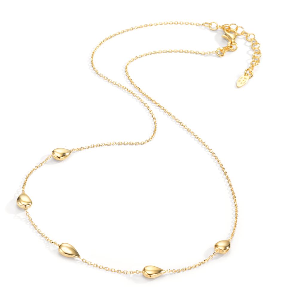 Collier Silver gul guldpläterad 40-44 cm