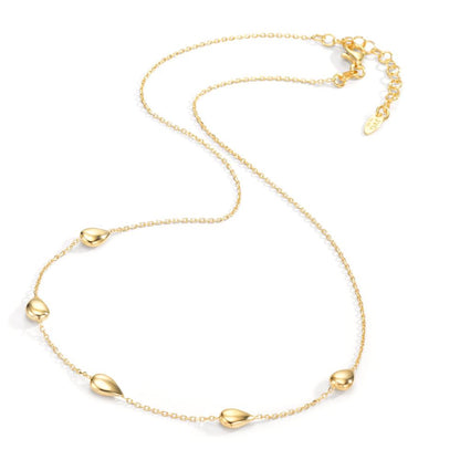 Collier Silver gul guldpläterad 40-44 cm