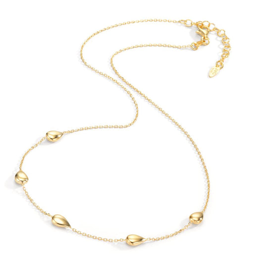 Collier Silver gul guldpläterad 40-44 cm