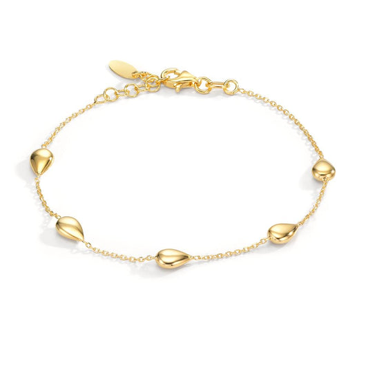 Armband Silver gul guldpläterad 17-19 cm