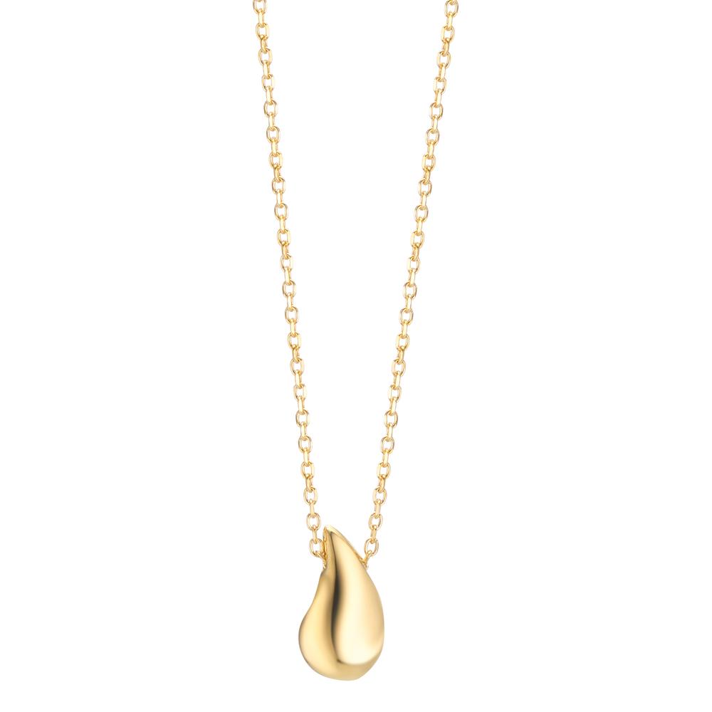 Collier Silver gul guldpläterad 40-44 cm