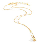 Collier Silver gul guldpläterad 40-44 cm