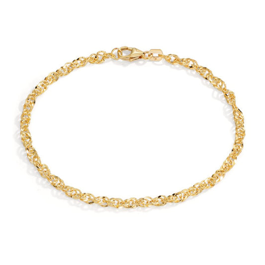 Armband 585/14 K gult guld 19 cm