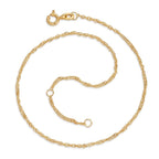 Vristlänk 375/9 K gult guld 23-25 cm