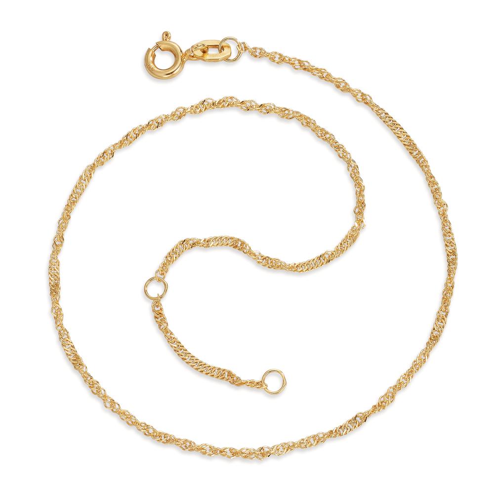 Vristlänk 375/9 K gult guld 23-25 cm