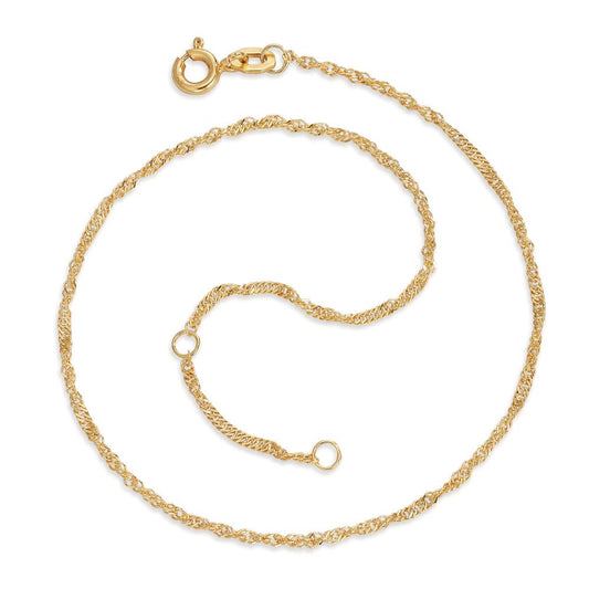 Vristlänk 375/9 K gult guld 23-25 cm