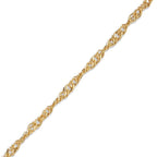 Vristlänk 375/9 K gult guld 23-25 cm