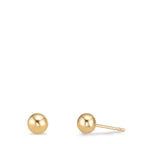 Örhängen med knoppar 375/9 K gult guld Ø4 mm
