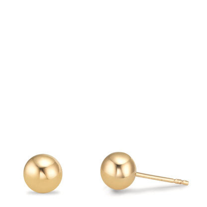 Örhängen med knoppar 375/9 K gult guld Ø5 mm