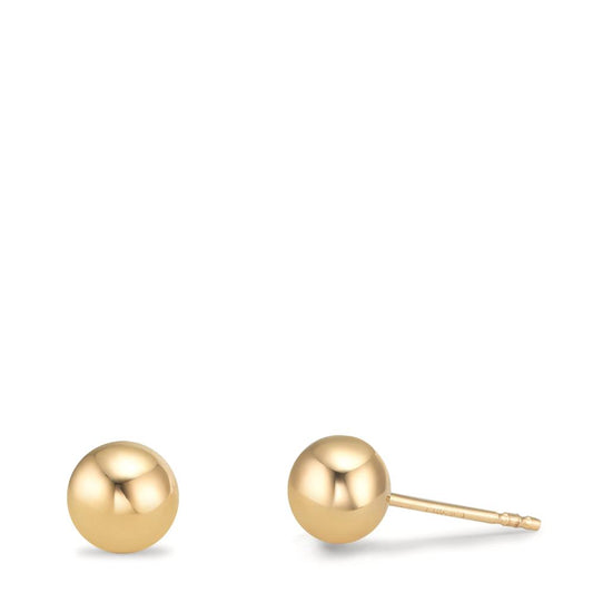 Örhängen med knoppar 375/9 K gult guld Ø5 mm