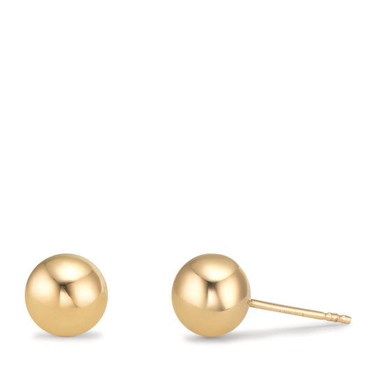 Örhängen med knoppar 375/9 K gult guld Ø6 mm