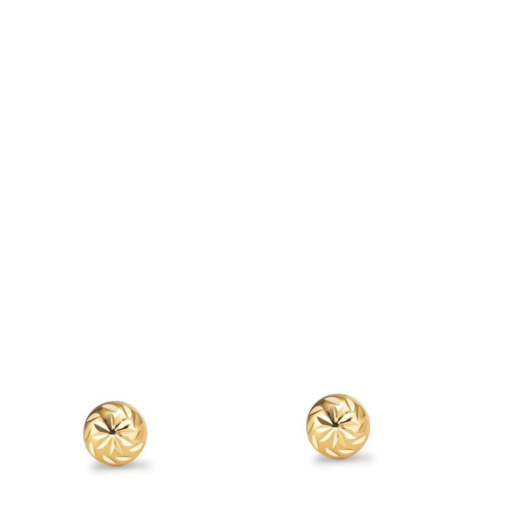 Örhängen med knoppar 375/9 K gult guld Ø4 mm