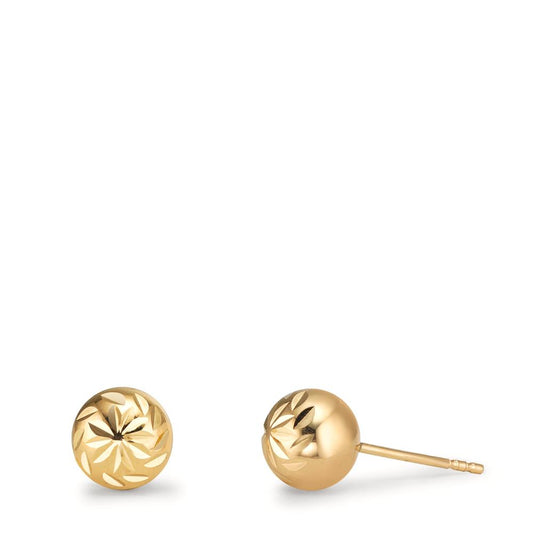 Örhängen med knoppar 375/9 K gult guld Ø6 mm