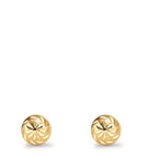 Örhängen med knoppar 375/9 K gult guld Ø6 mm