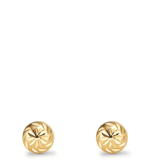 Örhängen med knoppar 375/9 K gult guld Ø6 mm