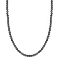 Collier rostfritt stål Hematit 3 mm 42 cm