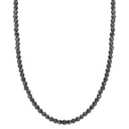 Collier rostfritt stål Hematit 3 mm 42 cm