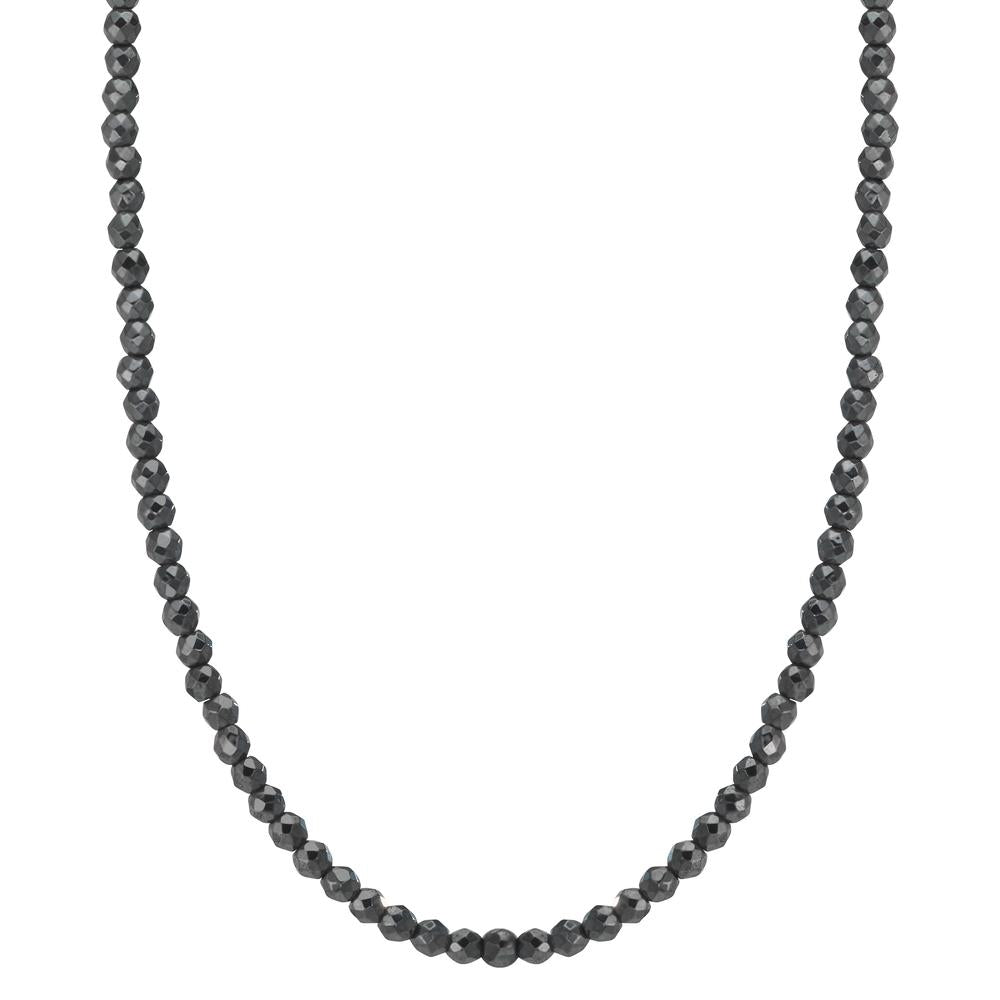 Collier rostfritt stål Hematit 3 mm 42 cm