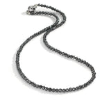 Collier rostfritt stål Hematit 3 mm 42 cm