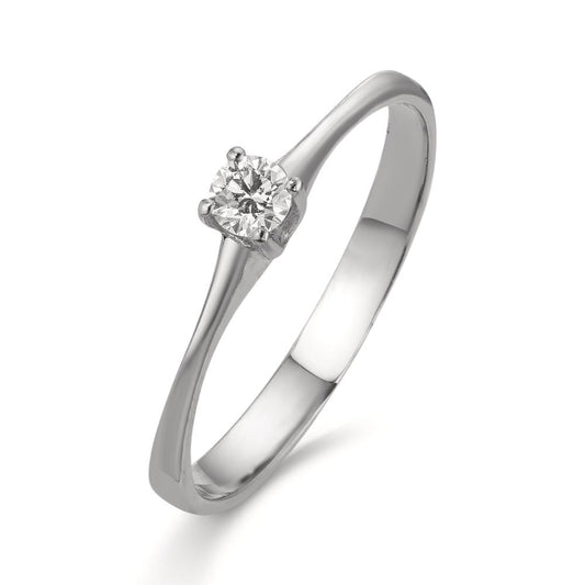 Solitärring 750/18 K vitguld diamant 0.09 ct, w-si