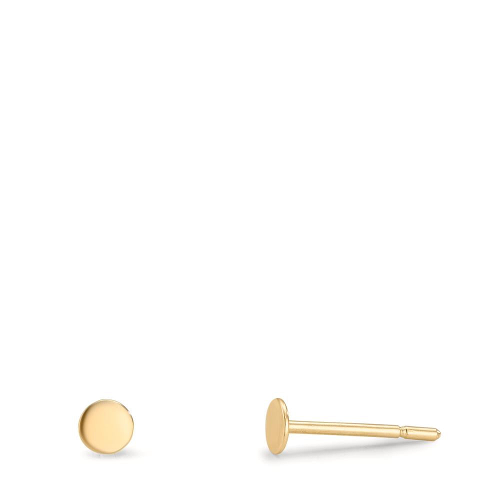 Örhängen med knoppar 375/9 K gult guld Ø3 mm