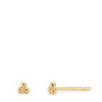 Örhängen med knoppar 375/9 K gult guld Ø2.7 mm