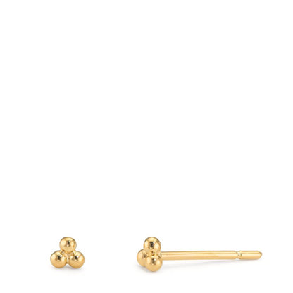 Örhängen med knoppar 375/9 K gult guld Ø2.7 mm
