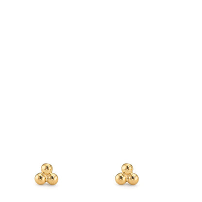 Örhängen med knoppar 375/9 K gult guld Ø2.7 mm