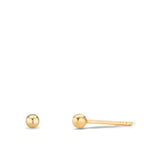 Örhängen med knoppar 375/9 K gult guld Ø3 mm