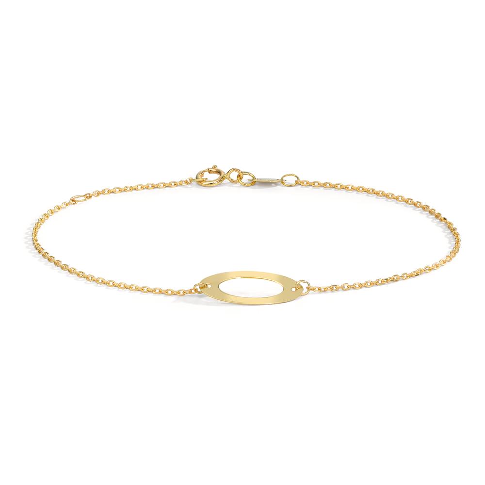 Armband 375/9 K gult guld 16-18 cm