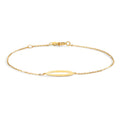 Armband 375/9 K gult guld 16-18 cm