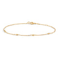 Armband 375/9 K gult guld 16-18 cm