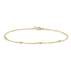 Armband 375/9 K gult guld 16-18 cm