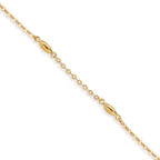 Armband 375/9 K gult guld 16-18 cm