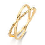 Finger ring 375/9 K gult guld